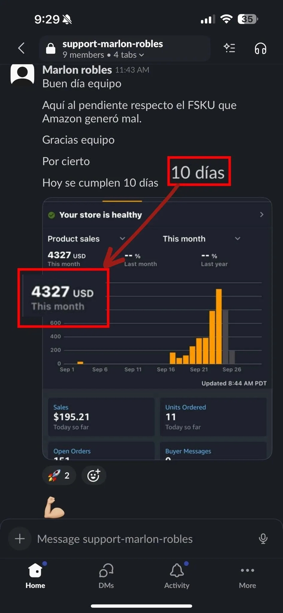 Resultado de alumno: 4.327 USD en su primer mes